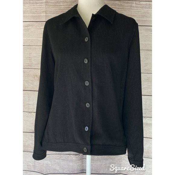 Laura Ashley Jackets & Blazers - Vintage Laura Ashley pinstripe blazer button-down